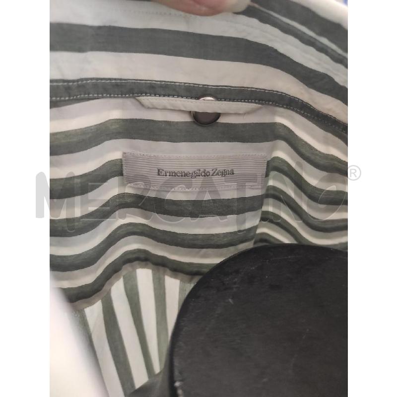 CAMICIA UOMO ERMENEGILDO ZEGNA RIGHE VERDE TG. XL | Mercatino dell'Usato Salerno torrione 2