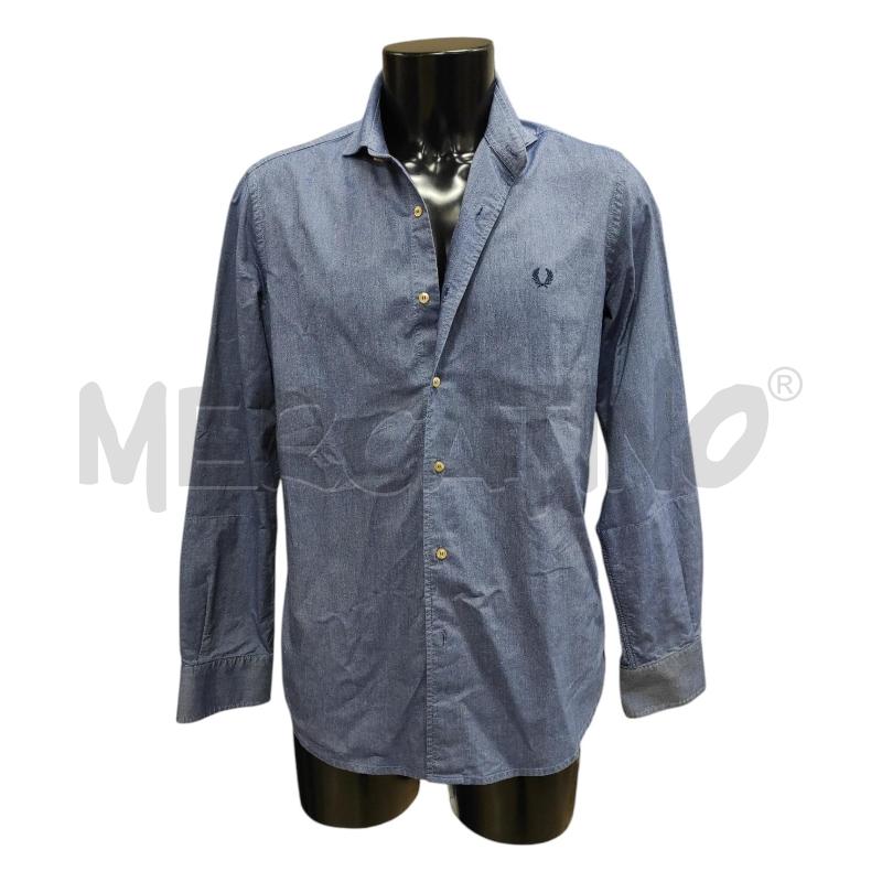CAMICIA UOMO FRED PERRY BLU DENIM TG. L | Mercatino dell'Usato Salerno torrione 1
