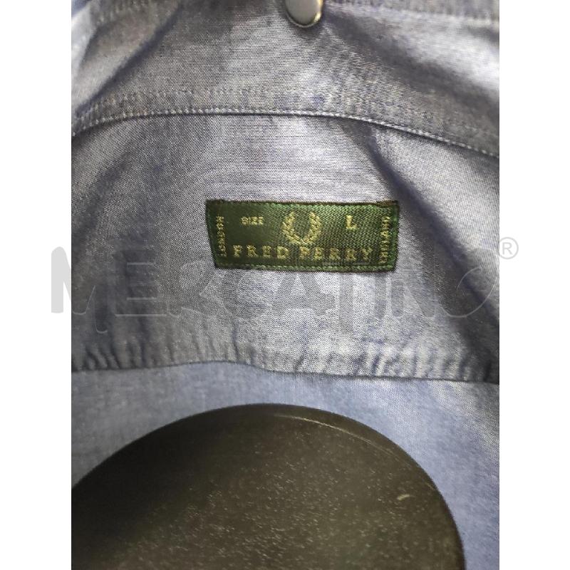 CAMICIA UOMO FRED PERRY BLU DENIM TG. L | Mercatino dell'Usato Salerno torrione 2