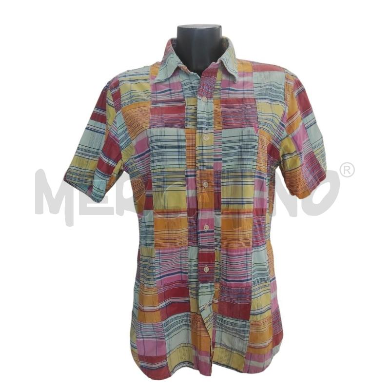 CAMICIA UOMO POLO RALPH LAUREN QUADRI ARANCIO ROSSO AZZURRO TG M TIPO PATCHWORK | Mercatino dell'Usato Salerno torrione 1