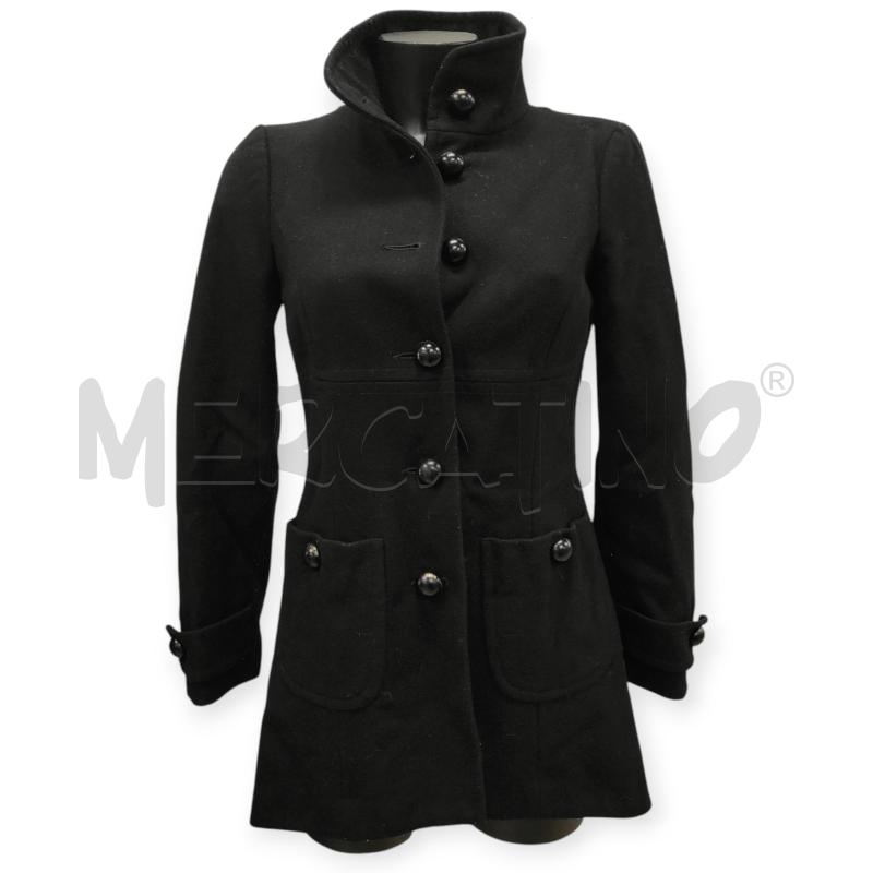 CAPPOTTO DONNA DENNY ROSE NERO LANA TG. S | Mercatino dell'Usato Salerno torrione 1