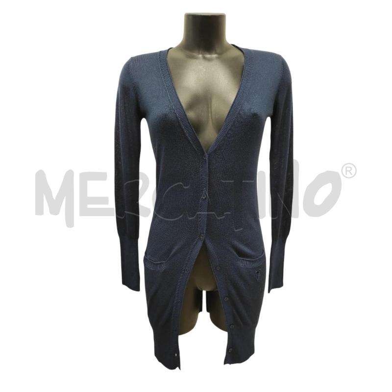 CARDIGAN DONNA FRACOMINA BLU VISCOSA TG. M | Mercatino dell'Usato Salerno torrione 1