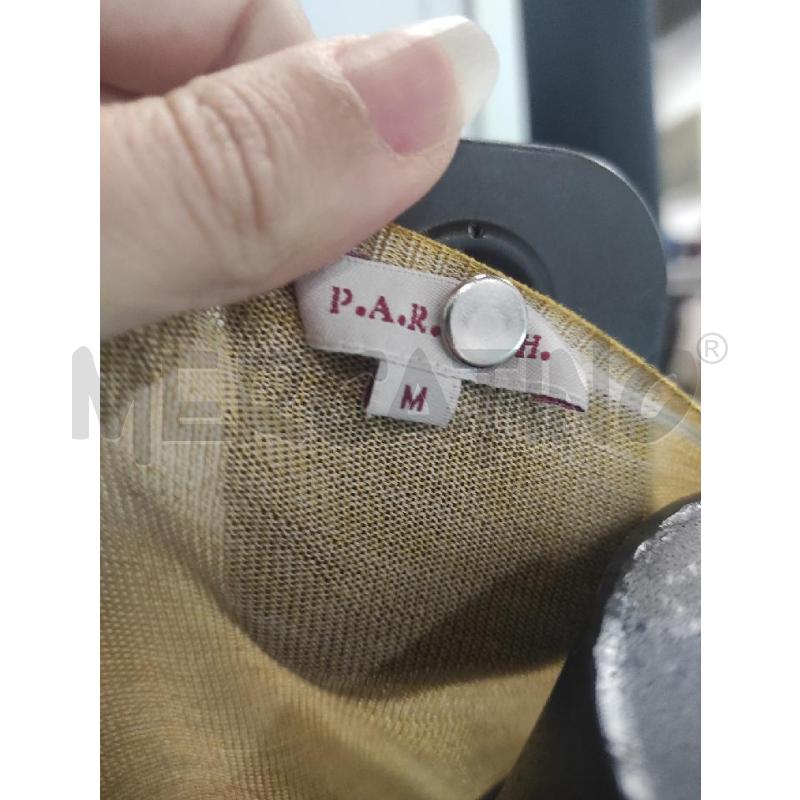 CARDIGAN DONNA PAROSH SENAPE LINO E SETA TG. M | Mercatino dell'Usato Salerno torrione 2