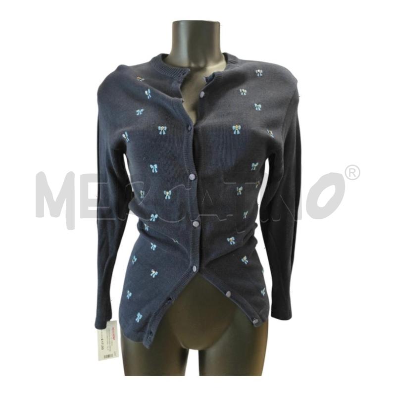 CARDIGAN DONNA VDP BLU FIOCCHETTI RICAMATI CELESTI TG. S | Mercatino dell'Usato Salerno torrione 1