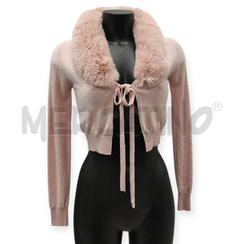 CARDIGAN DONNA WHITE WISE ROSA PELLICCIOTTO TG. XS | Mercatino dell'Usato Salerno torrione 1