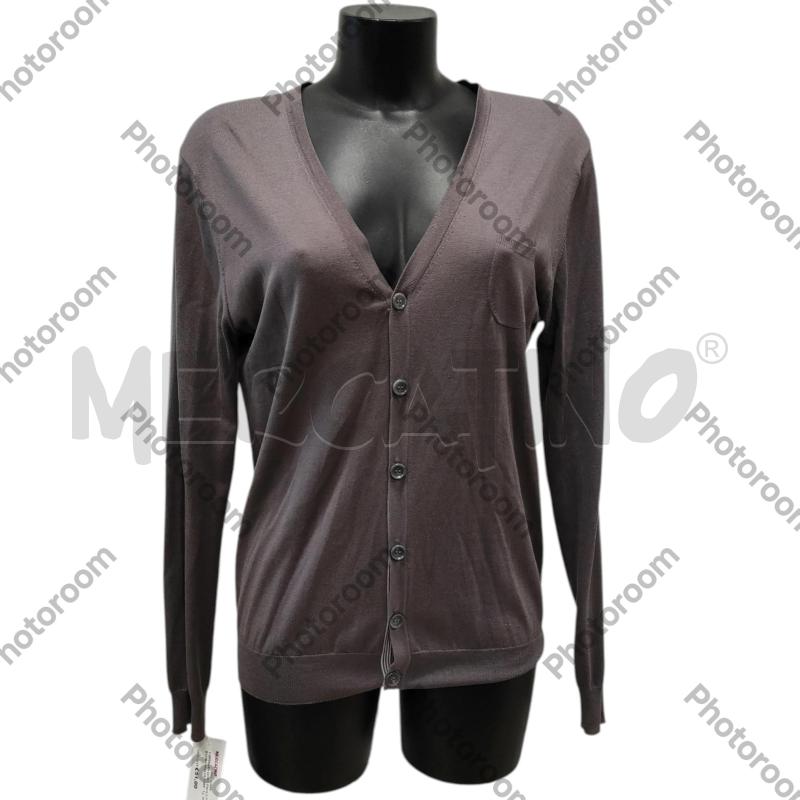 CARDIGAN UOMO PAOLO PECORA MALVA TOPPA GOMITO BIANCA TG. M | Mercatino dell'Usato Salerno torrione 1