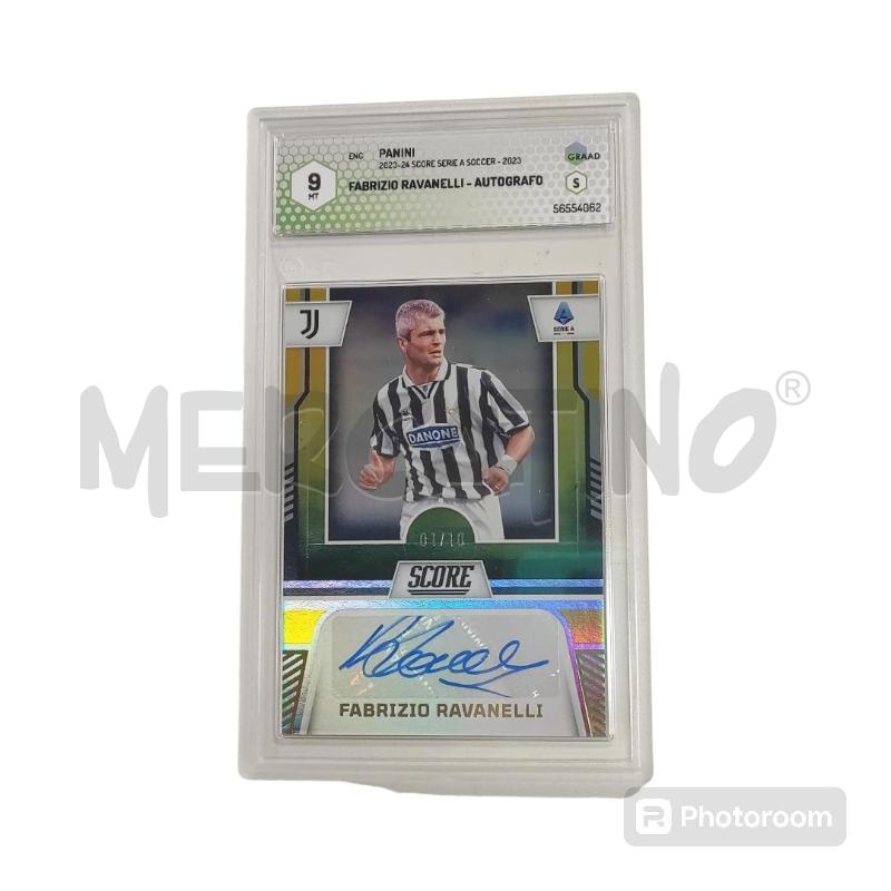 CARD SCORE 2023/24 FABRIZIO RAVANELLI AUTOGRAFO GOLD GRAAD 9 | Mercatino dell'Usato Salerno torrione 1