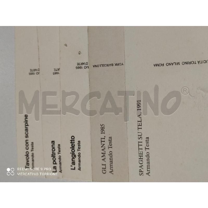 CARTOLINE PZ. 5 ARMANDO TESTA 1985 VINTAGE DESIGN | Mercatino dell'Usato Salerno torrione 3