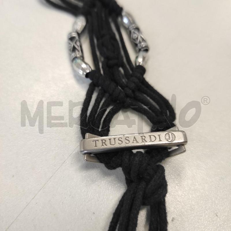 CINTURA DONNA TRUSSARDI CORDA NERA INTRECCIATA CHARM ETNICI | Mercatino dell'Usato Salerno torrione 2