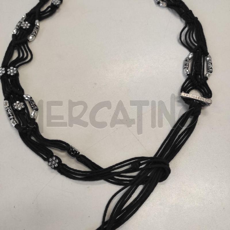 CINTURA DONNA TRUSSARDI CORDA NERA INTRECCIATA CHARM ETNICI | Mercatino dell'Usato Salerno torrione 4