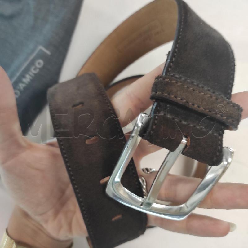 CINTURA UOMO ANDREA D'AMICO MARRONE SCAMOSCIATA | Mercatino dell'Usato Salerno torrione 2