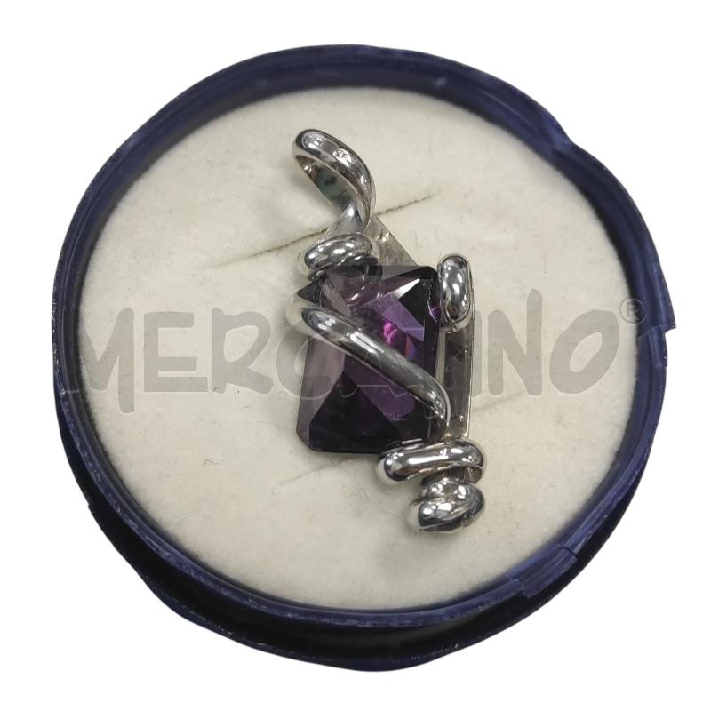 CIONDOLO PIETRA VIOLA RETTANGOLARE | Mercatino dell'Usato Salerno torrione 1