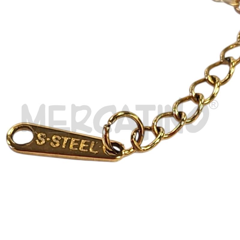 COLLANA CIONDOLO CUORE MURANO AZZURRO  DORATO | Mercatino dell'Usato Salerno torrione 3