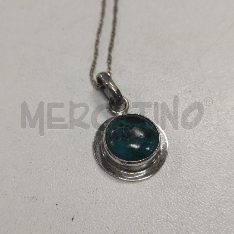 COLLANA CON CIONDOLO PIETRA VERDE | Mercatino dell'Usato Salerno torrione 3