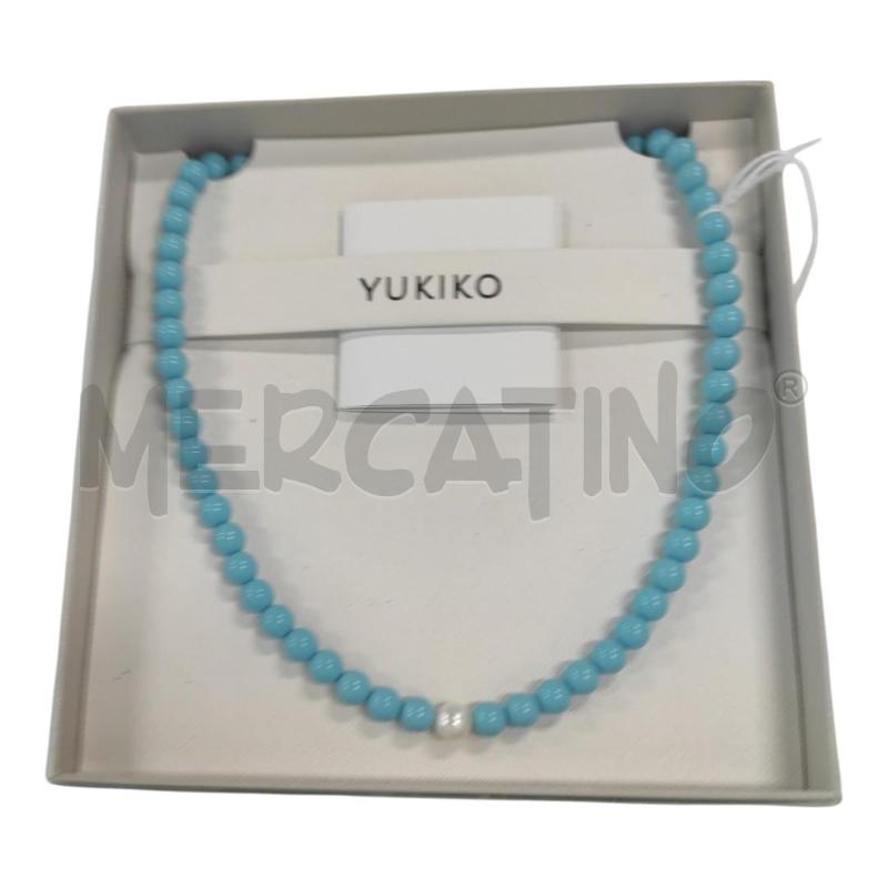 COLLANA YUKIKO PERLA E PERLINE CELESTI | Mercatino dell'Usato Salerno torrione 1