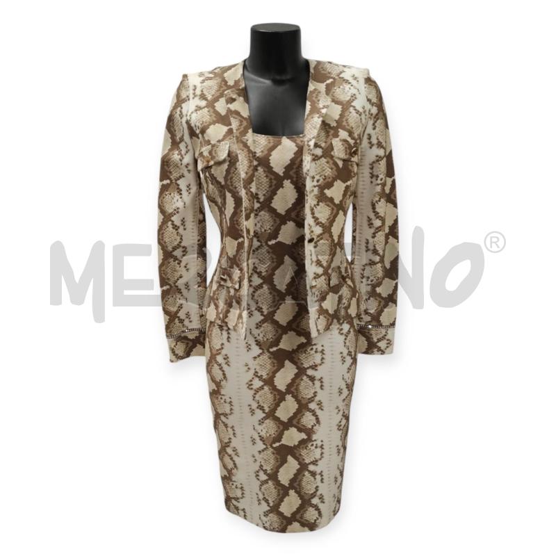 COMPLETO DONNA EAN 13 VESTITO + GIACCA PITONATO TG. 42 | Mercatino dell'Usato Salerno torrione 2