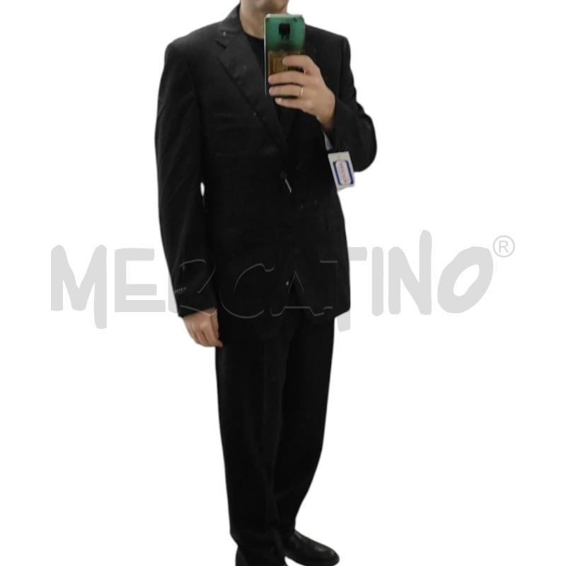 COMPLETO UOMO CANALI NERO GESSATO TG. 48  | Mercatino dell'Usato Salerno torrione 1