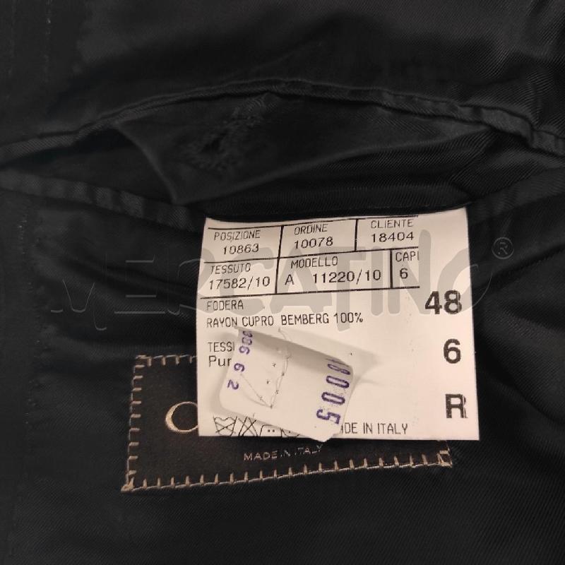 COMPLETO UOMO CANALI NERO GESSATO TG. 48  | Mercatino dell'Usato Salerno torrione 4