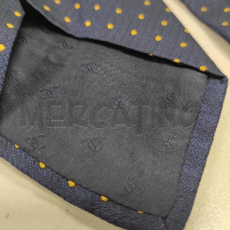CRAVATTA CHANEL BLU POIS GIALLI  | Mercatino dell'Usato Salerno torrione 3