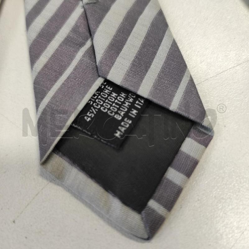 CRAVATTA GIORGIO ARMANI REGIMENTAL DOPPIO GRIGIO  | Mercatino dell'Usato Salerno torrione 2