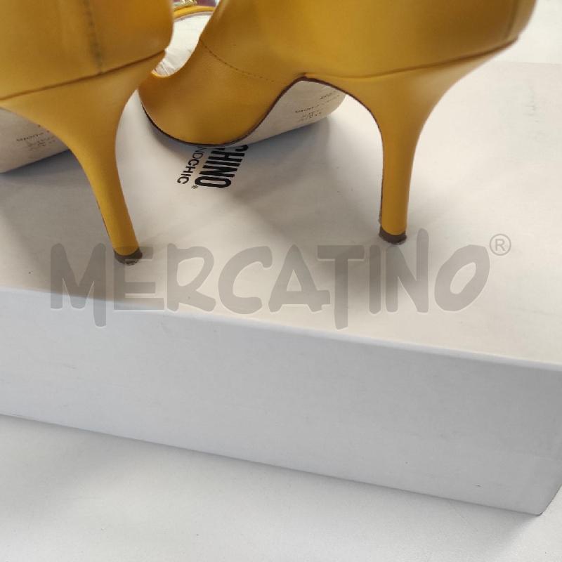 DECOLLETE MOSCHINO GIALLO VERA PELLE E CUOIO TG. 38 | Mercatino dell'Usato Salerno torrione 4