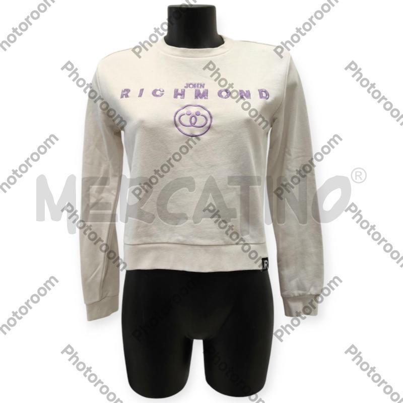 FELPA DONNA RICHMOND BIANCA TG. 16A | Mercatino dell'Usato Salerno torrione 1