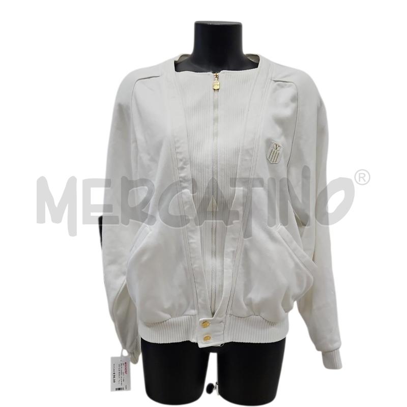 FELPA DONNA VALENTINO VINTAGE BIANCA TG. L | Mercatino dell'Usato Salerno torrione 1