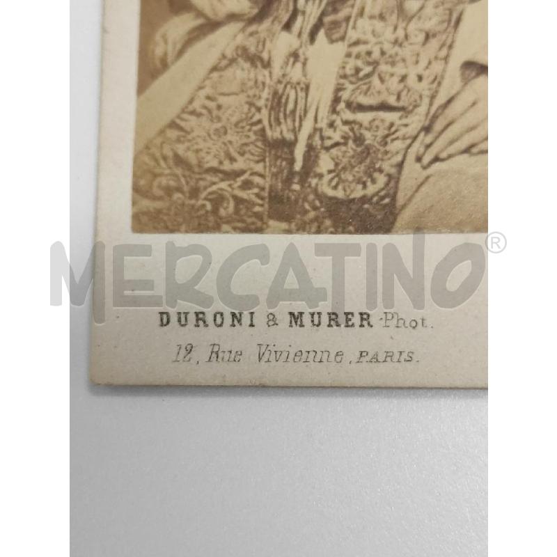 FOTO CVD PAPA PIO IX DURONI E MURER , PARIS - STAMPA ALL'ALBUMINA 1870 CIRCA VINTAGE | Mercatino dell'Usato Salerno torrione 4