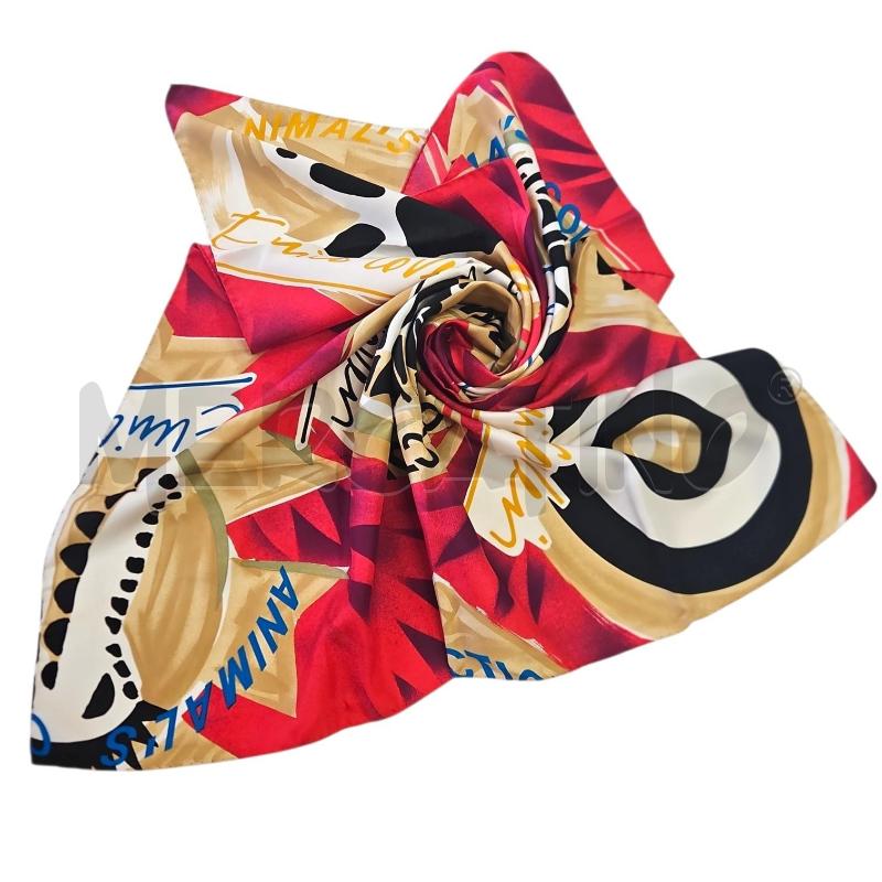 FOULARD ENRICO COVERI ROSA ANIMALIER | Mercatino dell'Usato Salerno torrione 1
