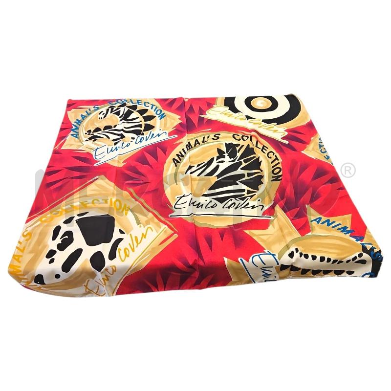 FOULARD ENRICO COVERI ROSA ANIMALIER | Mercatino dell'Usato Salerno torrione 2