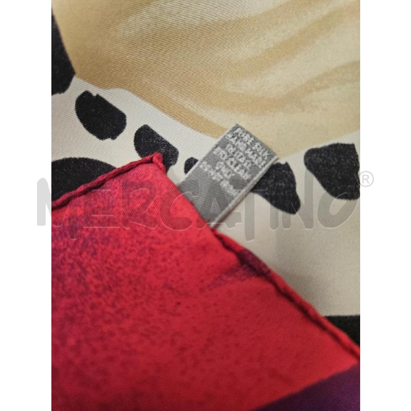 FOULARD ENRICO COVERI ROSA ANIMALIER | Mercatino dell'Usato Salerno torrione 4