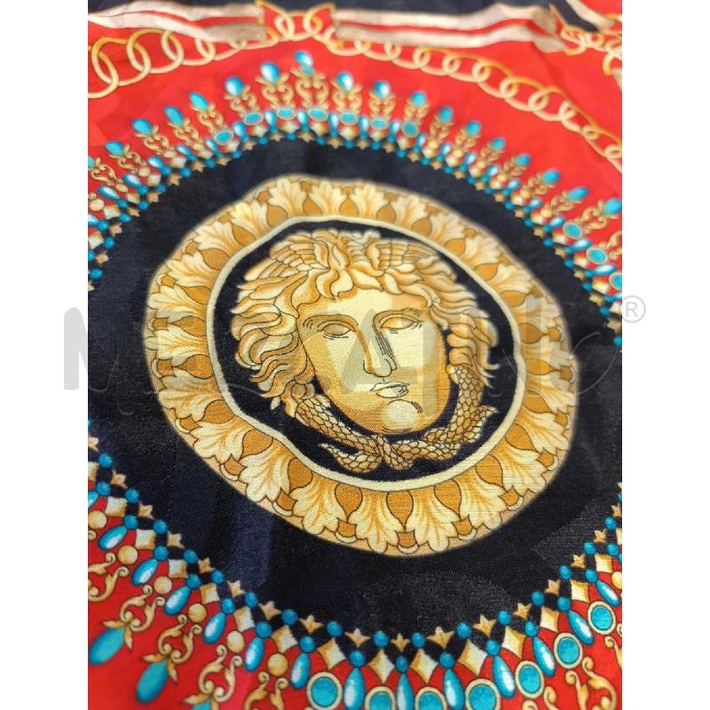FOULARD RENATO BALESRTA NERO CON MEDUSA SETA | Mercatino dell'Usato Salerno torrione 2