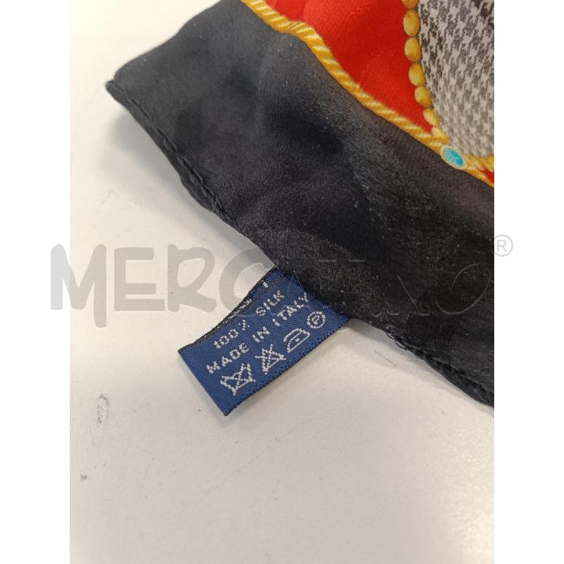 FOULARD RENATO BALESRTA NERO CON MEDUSA SETA | Mercatino dell'Usato Salerno torrione 4