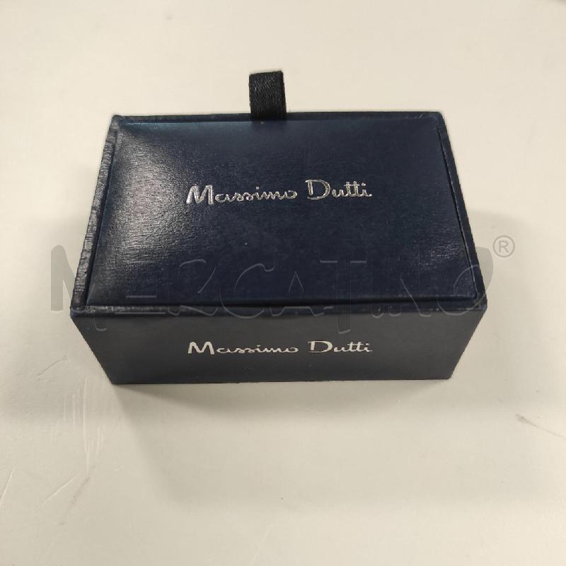 GEMELLI MASSIMO DUTTI ACCIAIO E PELLE  | Mercatino dell'Usato Salerno torrione 2