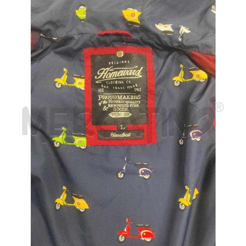 GIACCA A VENTO UOMO HOMEWARD ROSO TG. L | Mercatino dell'Usato Salerno torrione 2