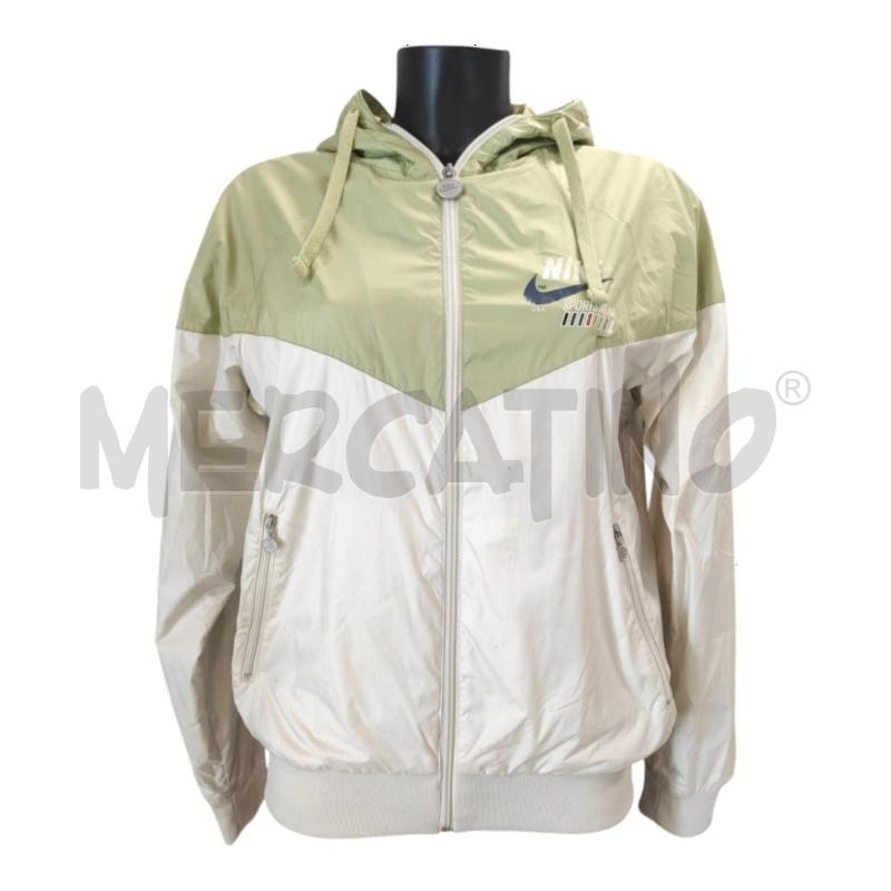 GIACCA A VENTO UOMO NIKE BEIGE VERDE TG. S  | Mercatino dell'Usato Salerno torrione 1