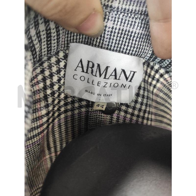 GIACCA DONNA ARMANI COLLEZIONE GRIGIA A QUADRI TG. 44 | Mercatino dell'Usato Salerno torrione 2