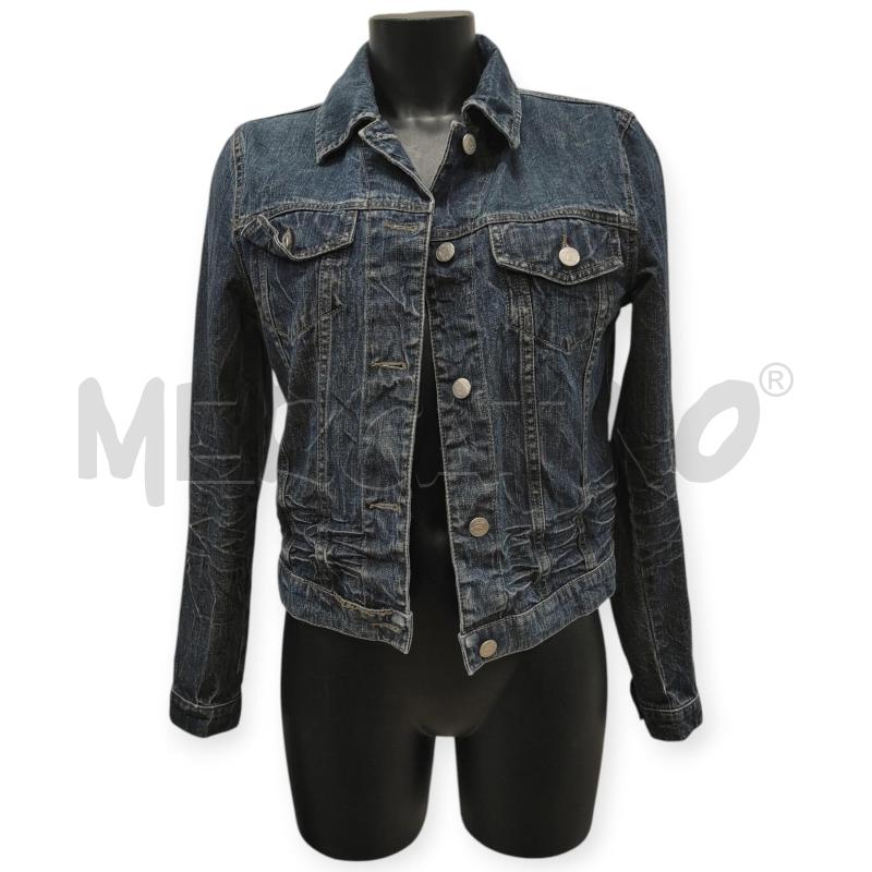 GIACCA DONNA ARMANI JEANS DENIM AQUILA SUL RETRO TG. 42 | Mercatino dell'Usato Salerno torrione 1
