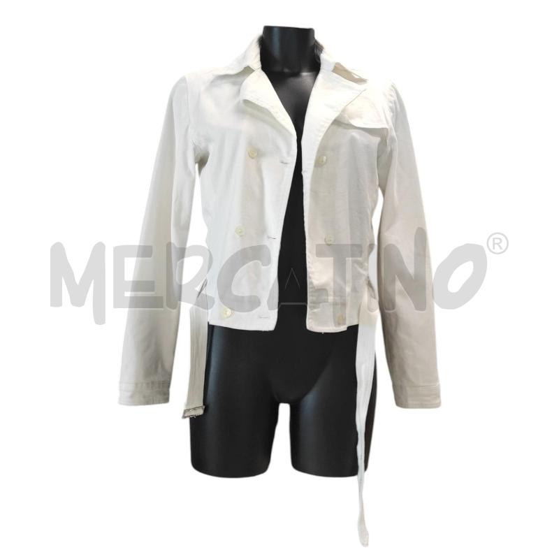 GIACCA DONNA BLUMARINE BIANCO JEANS TG. 14 | Mercatino dell'Usato Salerno torrione 1