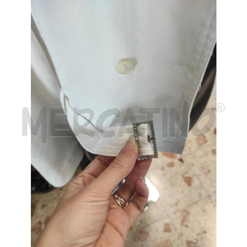 GIACCA DONNA BLUMARINE BIANCO JEANS TG. 14 | Mercatino dell'Usato Salerno torrione 3