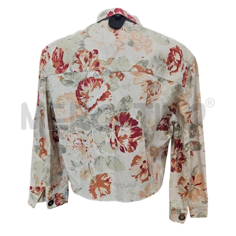 GIACCA DONNA BYBLOS BEIGE FIORI MISTO LINO TG. 40 | Mercatino dell'Usato Salerno torrione 2