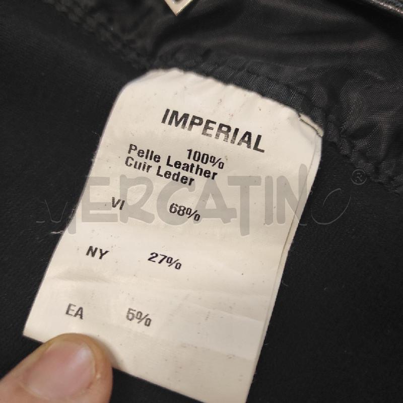 GIACCA DONNA IMPERIAL NERA MISTO PELLE TESSUTO TG. L | Mercatino dell'Usato Salerno torrione 3