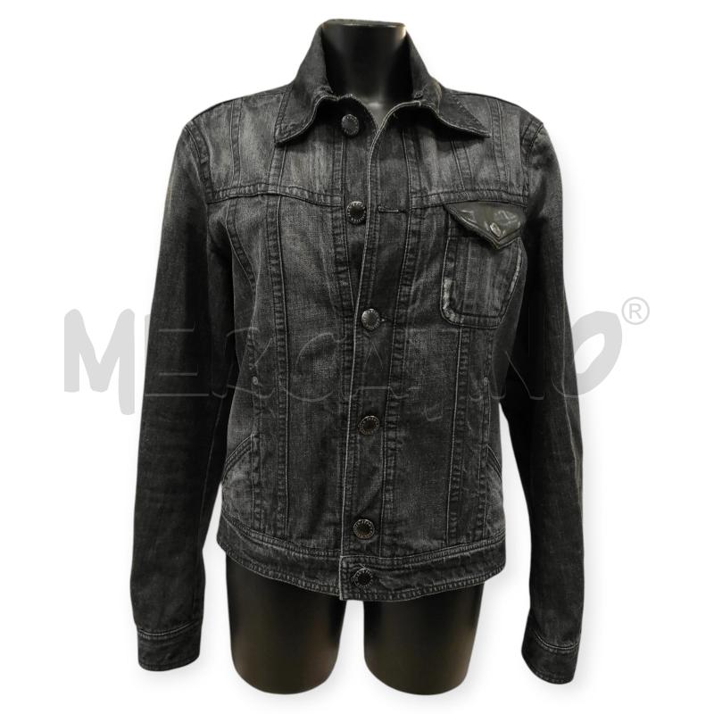 GIACCA DONNA JEAN PAUL GAULTIER DENIM NERA TG. 48  | Mercatino dell'Usato Salerno torrione 1