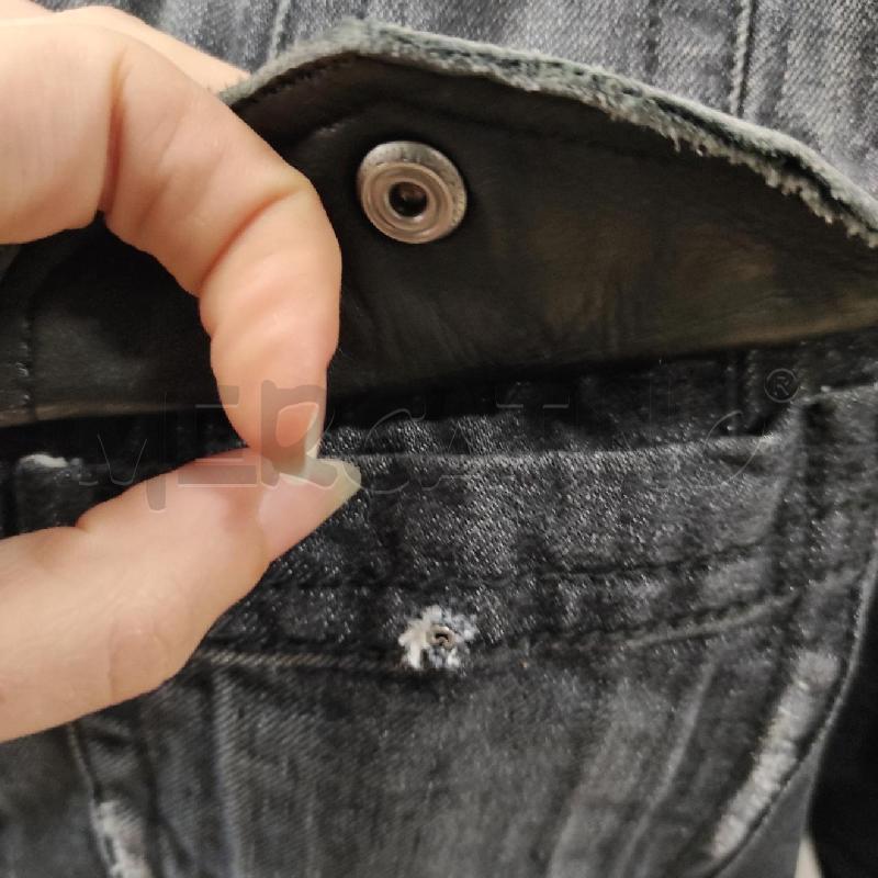 GIACCA DONNA JEAN PAUL GAULTIER DENIM NERA TG. 48  | Mercatino dell'Usato Salerno torrione 3
