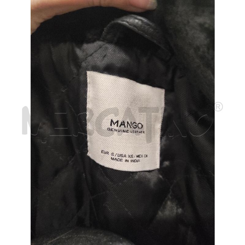 GIACCA DONNA MANGO PELLE CON COLLO PELLICCIOTTO TG. S | Mercatino dell'Usato Salerno torrione 2