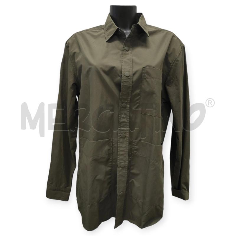 GIACCA DONNA MANGO VERDE MILITARE CON BOTTONI TG. M | Mercatino dell'Usato Salerno torrione 1