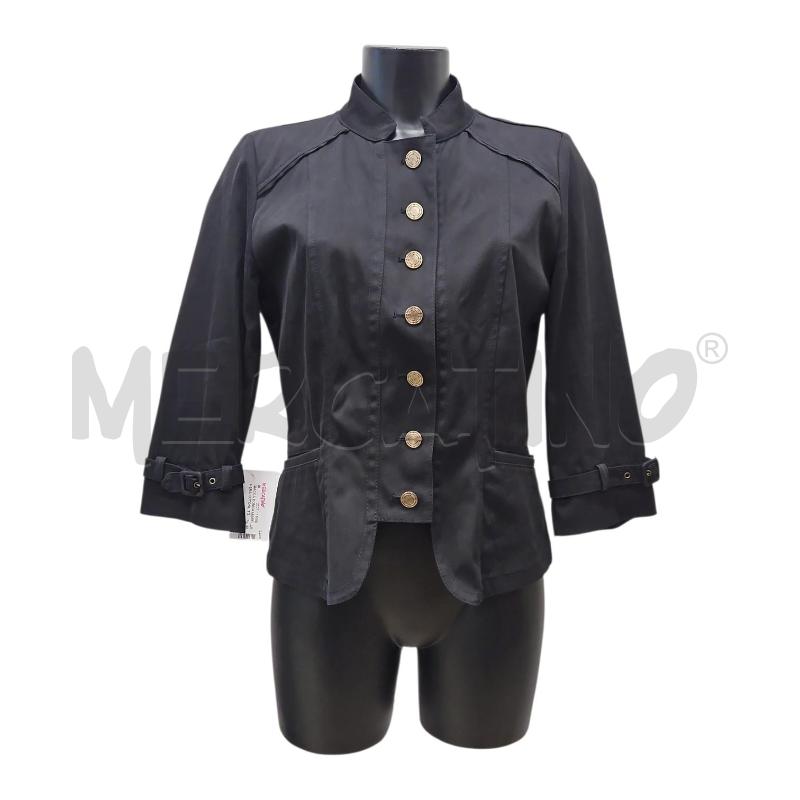 GIACCA DONNA MARELLA NERA COTONE TG. 48 | Mercatino dell'Usato Salerno torrione 1
