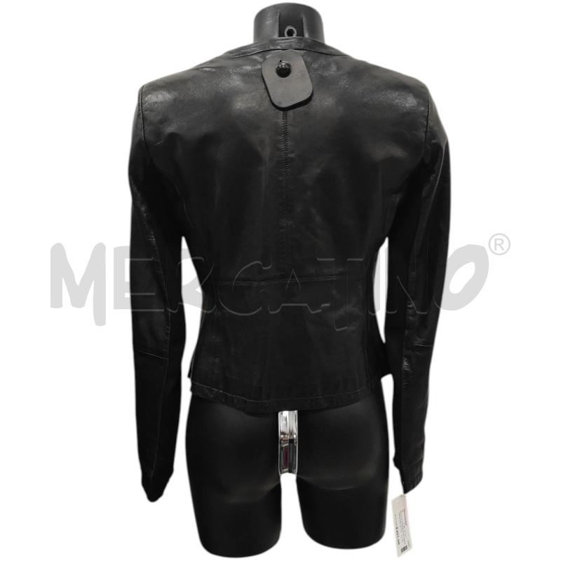 GIACCA DONNA MAX MARA NERA PELLE TG. 42 | Mercatino dell'Usato Salerno torrione 2