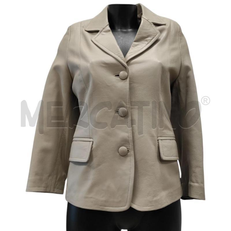 GIACCA DONNA PELLE BEIGE ERCAN TG. L | Mercatino dell'Usato Salerno torrione 1