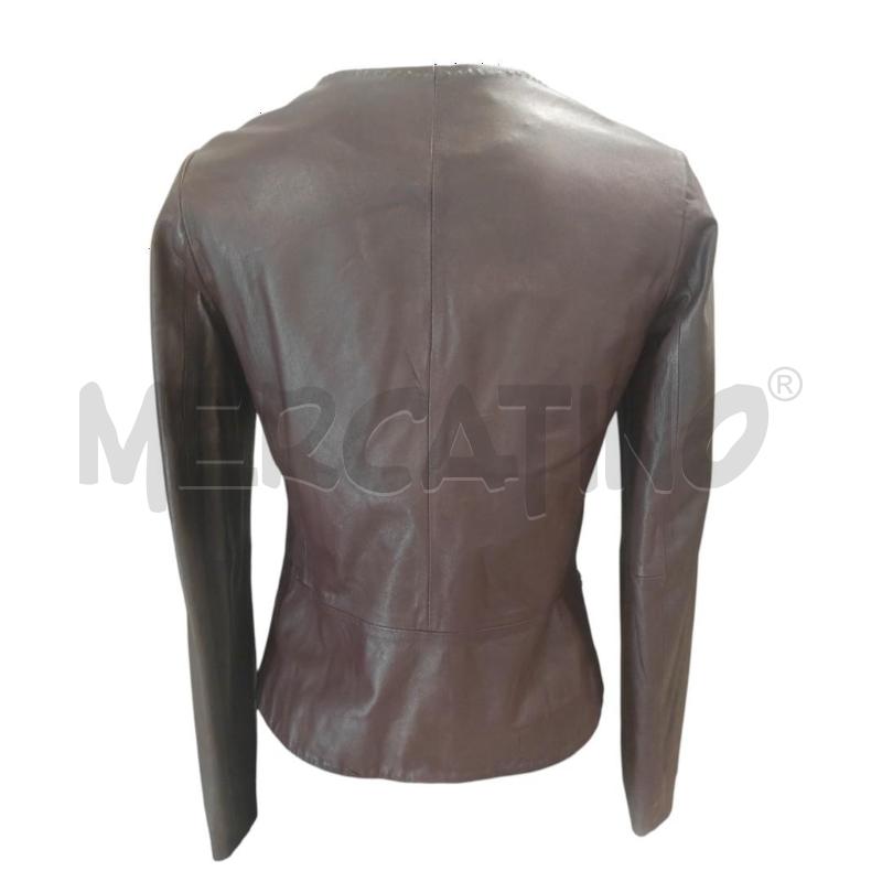 GIACCA DONNA PELLE CONBIPEL BORDEAUX TG. 42 SLIM  | Mercatino dell'Usato Salerno torrione 2